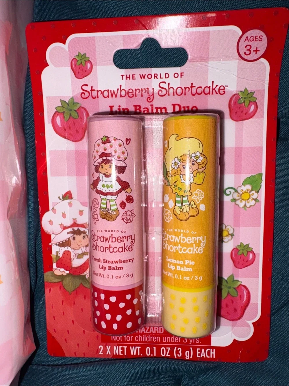 Strawberry Shortcake Pink Makeup Wristbands, Large Makeup Wipes & Lip Balms